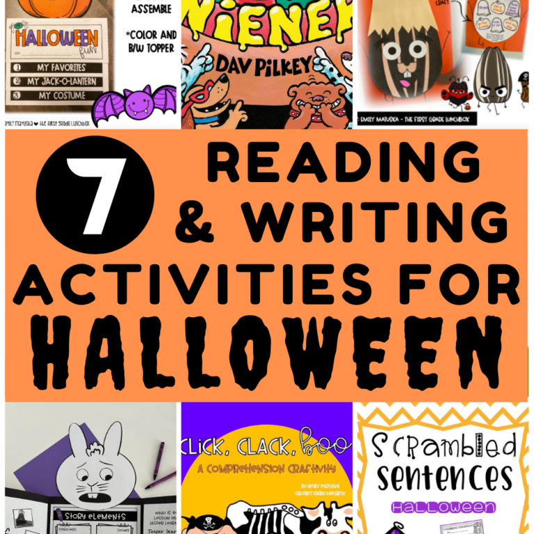 7 reading and writing activities for Halloween